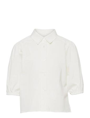 Konliva Puff Short Ss Shirt Dnm White Kids Only