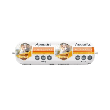 APPETITT - Pølse Maintenance med kylling og potet 800G - Hund - Hundefôr & hundemat - Våtfôr & våtmat - ZOO.no