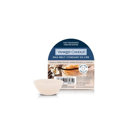 Yankee Candle Wax Melts Vanilla Crème Brûlée 22g - Candela Profumata
