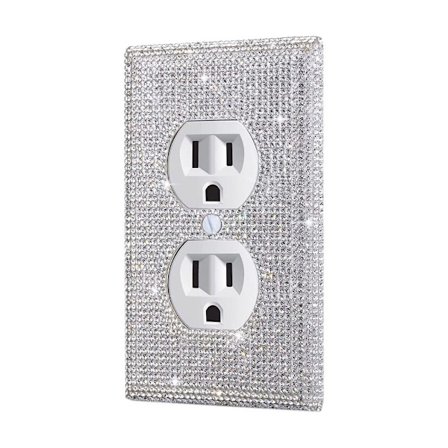 US Standard Switch Panel Sticker Rhinestones Socket Frame 04 04