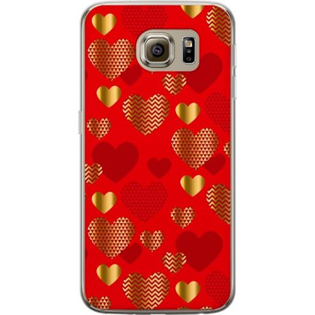Yhteensopiva Puhelinkuori Samsung Samsung Galaxy S6 GoldenHearts