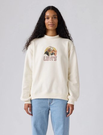 Levi's Gr Collins Mockneck Crew Archi - Cream - XS