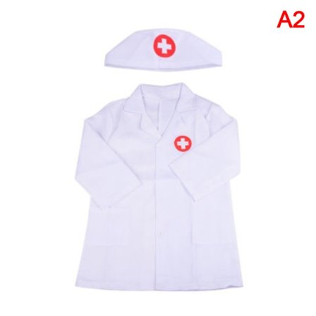 1 set Barnkläder Rollspelsdräkt Läkare