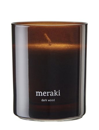 meraki Duftlys, Dark Wood - Brown - ONE SIZE