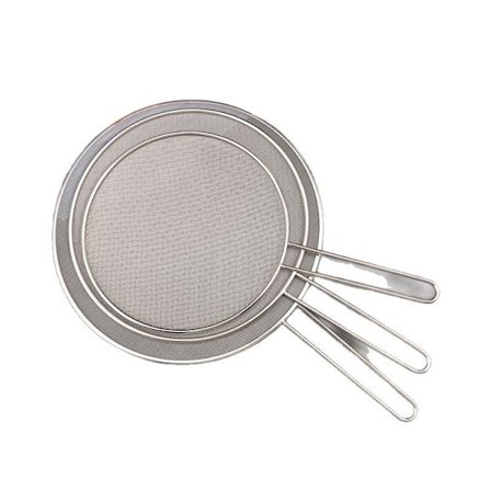 3-delt multifunksjonelt sprutbeskyttelsessett i rustfritt stål for stekepanner