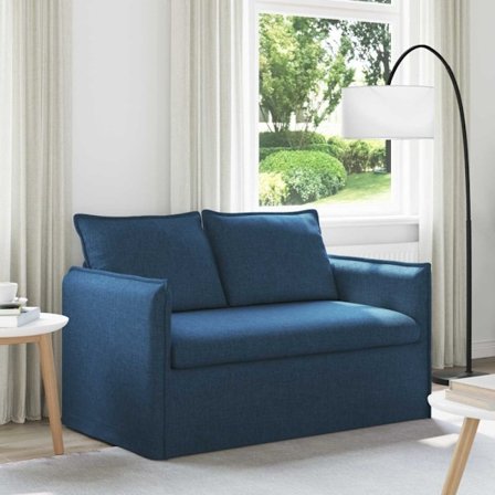 Soffa 120cm Blå Metall