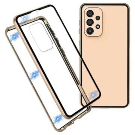 Samsung Galaxy A33 5g Magnetisk Skal Med Baksida I Härdat... Guld