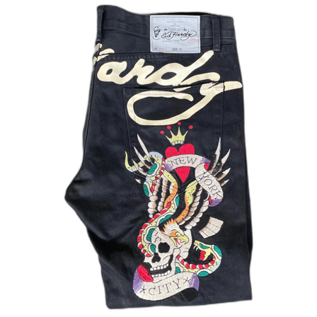 Ed Hardy spellout baggy jeans