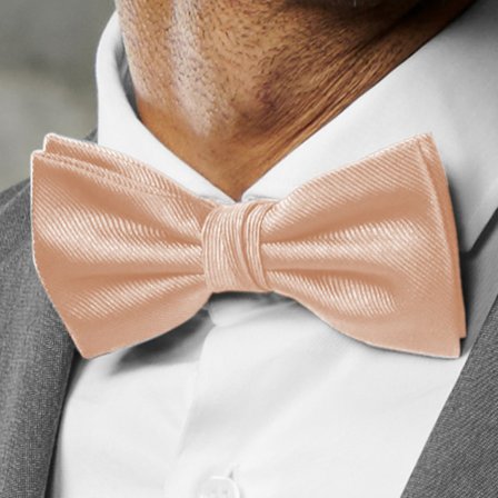 Rose Pink Pre-Tied Grosgrain Bow Tie for Men - Pre-tied bow ties