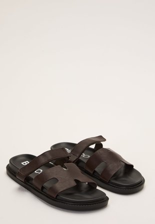 Bianco-Biaoslo Velcro Slide Faux Leather-37