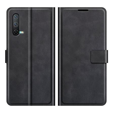 Oneplus Nord Ce 5g - Solid Läder Fodral - Svart