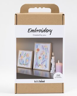 Pysselkit Broderi Pastellfärger