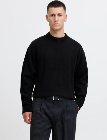 Jack & Jones Jjeurban Jack Knit Crew Neck Sn - Black - XXL