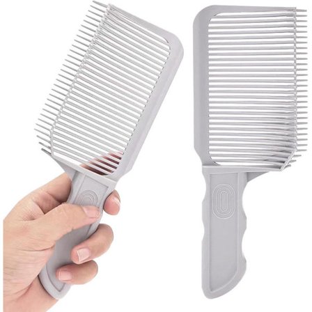ING Barberkam 2 stk Fading Comb Overflow Comb Flat Top Varmebestandig Hårkam Barberkam Frisørkam Barberingskam Fading Grå