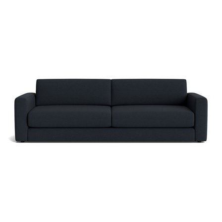 Moss 3 personers sofa - Loop Mørkeblå - 252x94x78 - Sofa, 3 personers sofa
