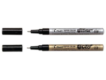 PILOT Märkpenna Super Color 1,0mm guld - Lyreco - Kontorsmaterial - Pennor - Märkpennor - Rund spets