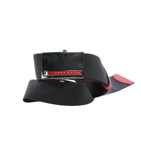 Prada Vintage, Pre-owned Cotton belts Zwart, Heren, Maat:ONE Size