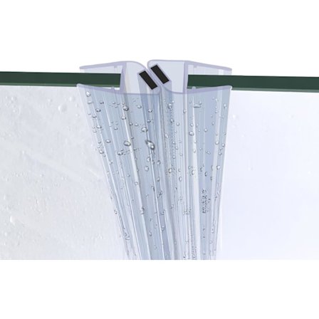 Magneettinen suihkuoven tiiviste 180° 8mm 220cm setti - Magneettinen suihkuoven tiiviste magneettinen 180 astetta 8MM (2,2 metriä pitkä) yksi pari