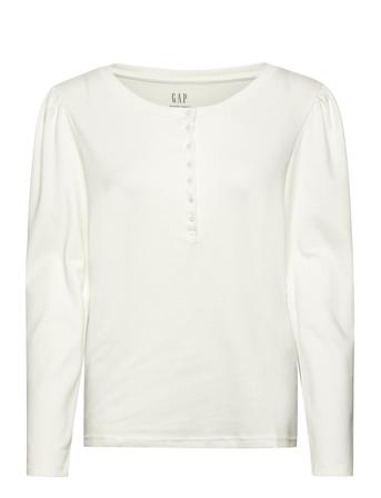 Modern Henley Long Sleeve T-Shirt White GAP