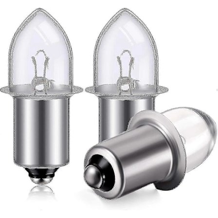 Krypton Erstatningspære Bajonettfatning for 3D/4D Lommelykter, 6-Volt 0.75A, 3-Pakning [DB]