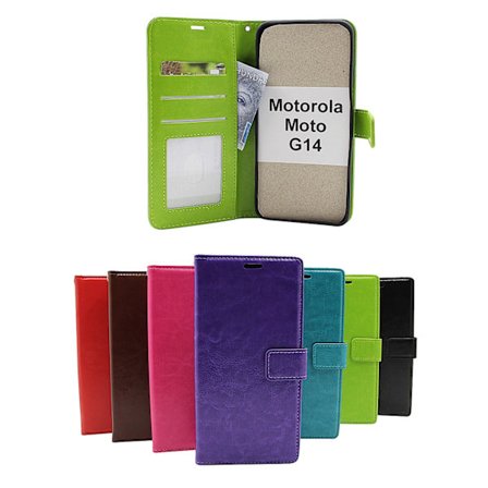 Crazy Horse Wallet Motorola Moto G14