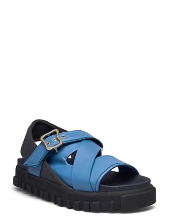 National Sandal Blocked 22-02 Blue HOLZWEILER
