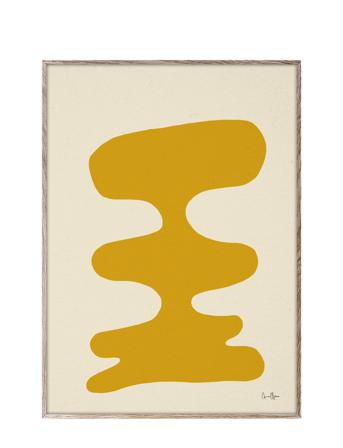 Soft Yellow - 50X70 Cm Home Decoration Posters & Frames Posters Graphical Patterns Multi/mønstret Paper Collective*Betinget Tilbud