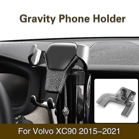 Telefonholder for Volvo Xc60 Xc40 Xc90 S60 V60 S90 GPS-stativ Bil Gravityfeste Biltelefonholder Biltilbehør_qudddd farge