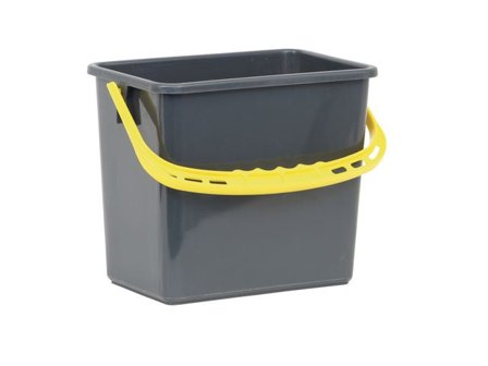 Hygienteknik Hink Grå, gult handtag 6l - Lyreco - Städ och hygien > Städredskap > Hinkar och tillbehör