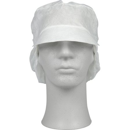 ABENA Hårskydd med skärm vit L 100/fp - Lyreco - Skyddsutrustning - Engångskläder - Hår- och skäggnät