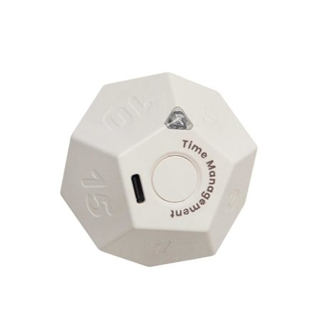 Kub Timer Roterende Produktivitetstimer - Genopladelig, Lyd Vibrations Alarm Ur Flip Timer til Tidsstyring Børn