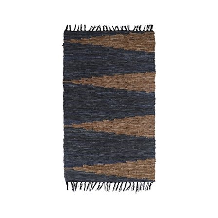 Nahkainen lattiamatto 60x90cm – Harmaanbeige