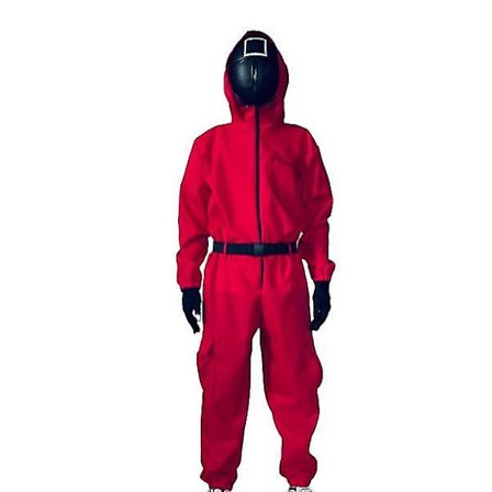 Voksen Halloween Squid Game Jumpsuit Kostume Sæt-1 CNMR