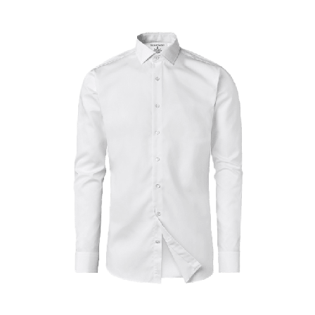 The Shirt Factory Skjorta Twill Strykfri Skjortor Herr Vit 44