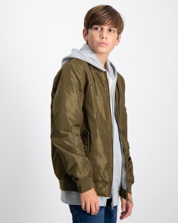 Scotch & Soda Bomber logo embroidery jacket Grün Jacken Jungen - Kidsbrandstore