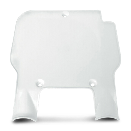 Polisport Front Number Plate - Kawasaki KX 500 1989-1995