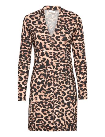 Vileoa L/S V-Neck Dress/Ofw Brown Vila