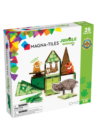 Magna-Tiles MAGNA-TILES djungeldjur 25 delar Byggsatser Unisex Flerfärgad ONESIZE