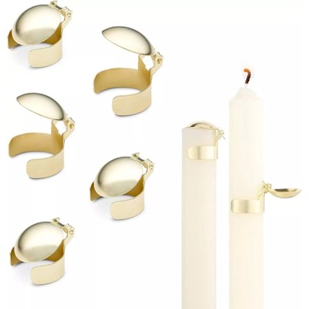 5 Pakker Automatisk Lysslukker med Vekeklype, Justerbar Svensk Lyseslukker Klemme for Brannveke