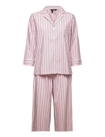 Lrl Notch Collar Long Pant Pj Set Pyjama Monivärinen/Kuvioitu Lauren Ralph Lauren Homewear