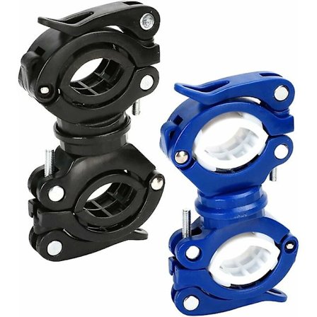 2 kpl Pyörän taskulamppukiinnike, 360° Kääntyvä Pyörän Valonpidike, Pyörän Taskulamppu, Universaali Pyörän Taskulamppu Kiinnikepidike 2 Väriä 