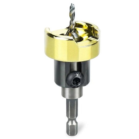 55227 Forsænker Bor Sæt med Dybdestop, 82 Graders Forsænker Sæt med 3/8 D x 1/8 Bor D QGS