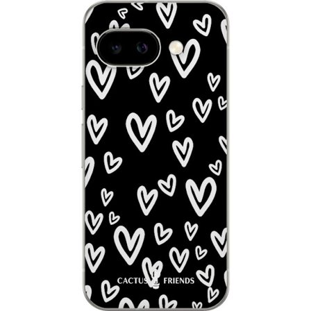 Yhteensopiva Puhelinkuori Google Google Pixel 9a Cactus and Friends - Handdrawn Love Chaos