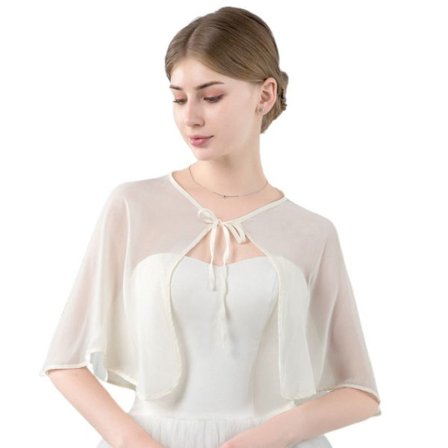 Blonde sjal Bryllup Cape CHAMPAGNE