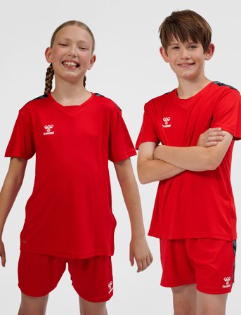 Hummel Hmlauthentic Pl Jersey S/S Kids - Red - 152