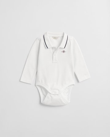GANT Kinder Piqué Langarm-Body (56)