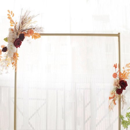 35,4'' Bryllupsbue Bakteppe Blomster Rustikk Kunstig Blomster Swag For Lintel Deko, Kampanje