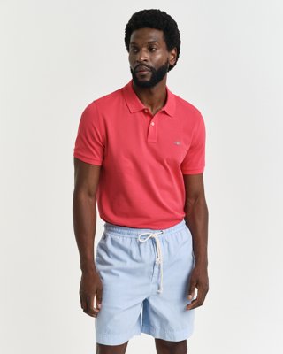 GANT - Klassisk piquéskjorte i regular fit til herre watermelon red