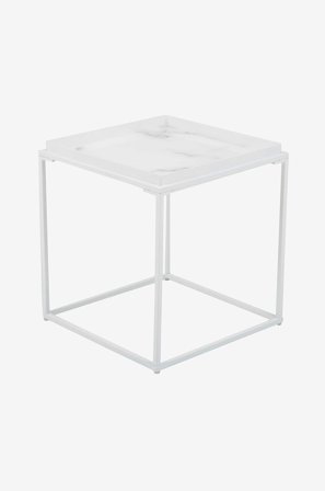 Nordic Furniture Group - Sofabord Grace, 42 x 42 cm - Hvid - Småborde - Fra Homeroom