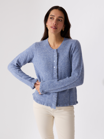 MATCH - Frida cardigan - Marie Philippe - Str. XL - Dame - Gensere & Cardigans - Blå - 32% alpakka, 32% ull, 32% polyamid, 4% elastan
